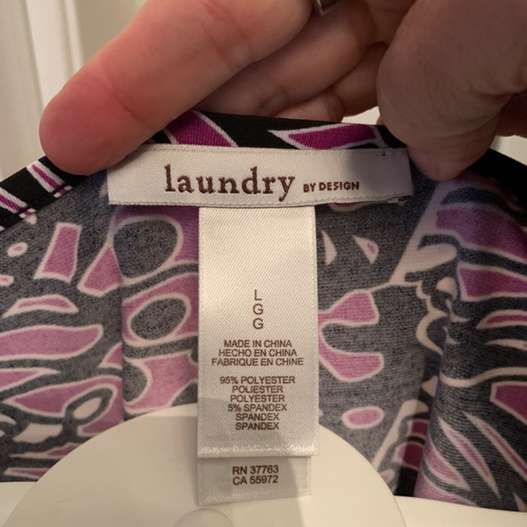 Laundry by Design poly and spandex stretch 3/4 sleeve dress.‎ Worn about 3x - Picture 2 of 4